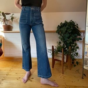 DOEN Maritime Jean, Size 28, Medium blue wash